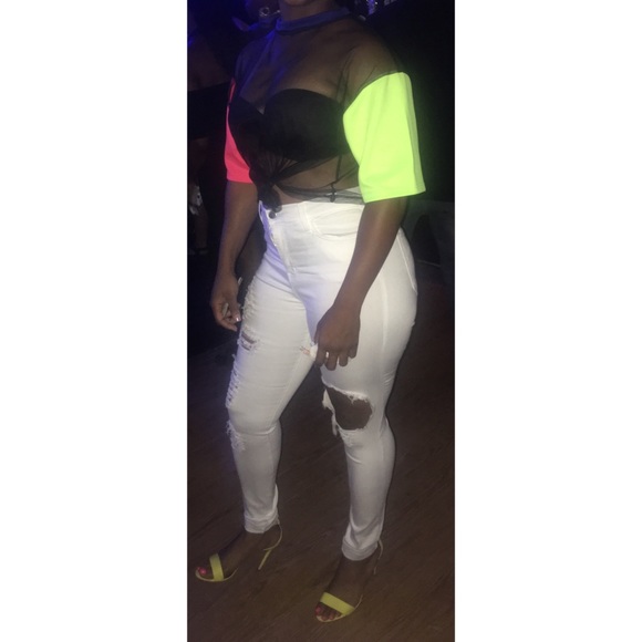 Sheer colored multi top - Picture 2 of 2